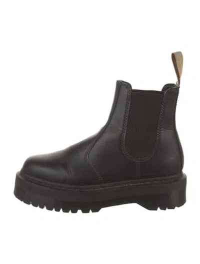 Pre-owned Dr. Martens Leather Chelsea Boots In Black