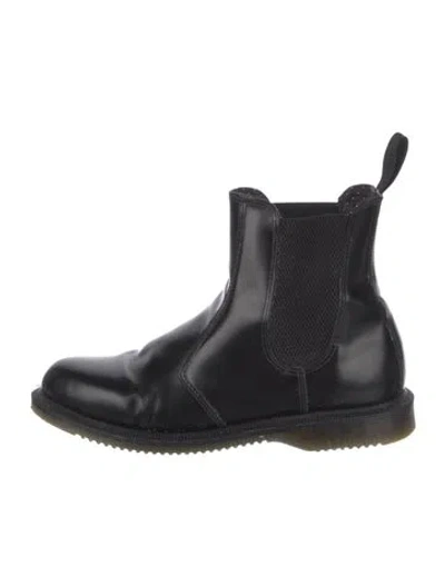 Pre-owned Dr. Martens Leather Chelsea Boots In Black