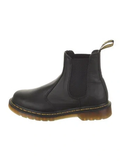 Pre-owned Dr. Martens Leather Chelsea Boots In Black
