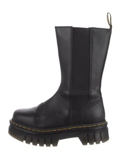 Pre-owned Dr. Martens Leather Chelsea Boots In Black