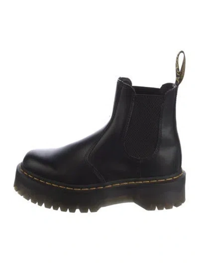 Pre-owned Dr. Martens Leather Chelsea Boots In Black