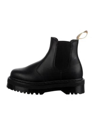 Pre-owned Dr. Martens Leather Chelsea Boots In Black