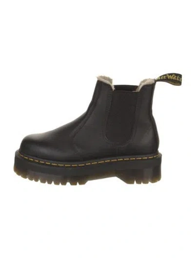 Pre-owned Dr. Martens Leather Chelsea Boots In Black