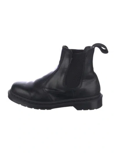 Pre-owned Dr. Martens Leather Chelsea Boots In Black