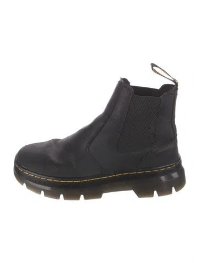 Pre-owned Dr. Martens Leather Chelsea Boots In Black