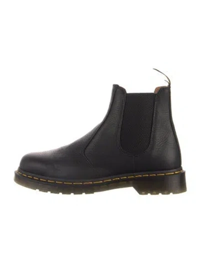 Pre-owned Dr. Martens Leather Chelsea Boots In Black