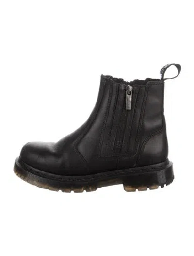 Pre-owned Dr. Martens Leather Chelsea Boots In Black