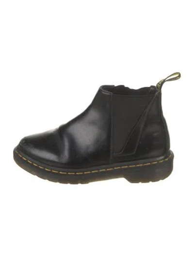 Pre-owned Dr. Martens Leather Chelsea Boots In Black