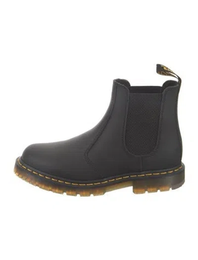 Pre-owned Dr. Martens Leather Chelsea Boots In Black