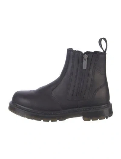 Pre-owned Dr. Martens Leather Chelsea Boots In Black