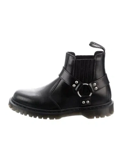 Pre-owned Dr. Martens Leather Chelsea Boots In Black
