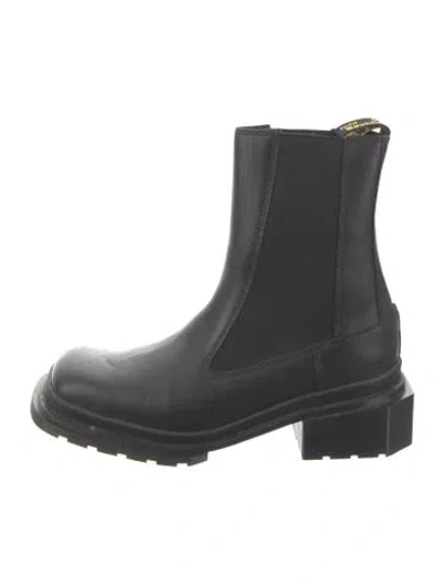 Pre-owned Dr. Martens Leather Chelsea Boots In Black