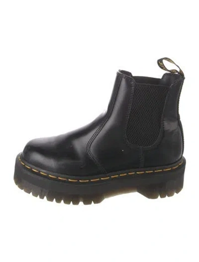 Pre-owned Dr. Martens Leather Chelsea Boots In Black
