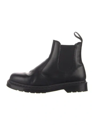 Pre-owned Dr. Martens Leather Chelsea Boots In Black
