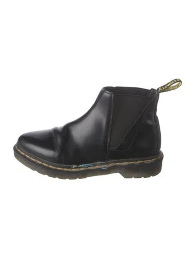 Pre-owned Dr. Martens Leather Chelsea Boots In Black