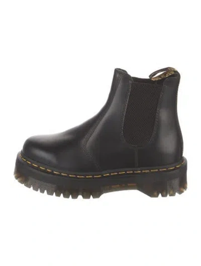 Pre-owned Dr. Martens Leather Chelsea Boots In Black