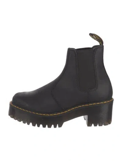 Pre-owned Dr. Martens Leather Chelsea Boots In Black