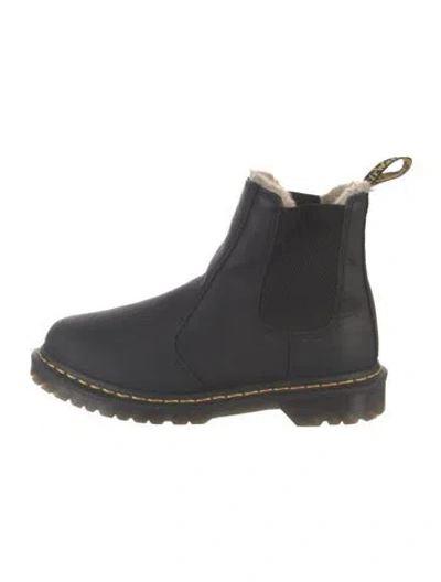Pre-owned Dr. Martens Leather Chelsea Boots In Black