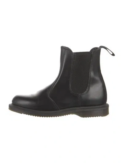 Pre-owned Dr. Martens Leather Chelsea Boots In Black