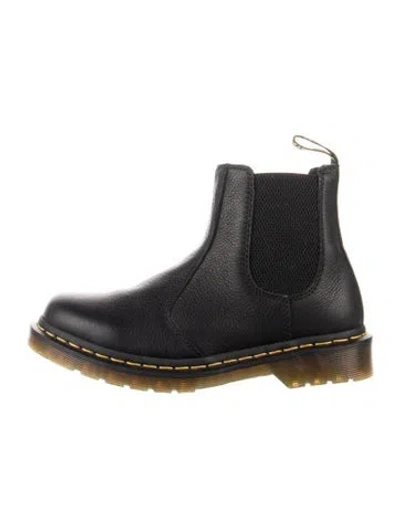 Pre-owned Dr. Martens Leather Chelsea Boots In Black