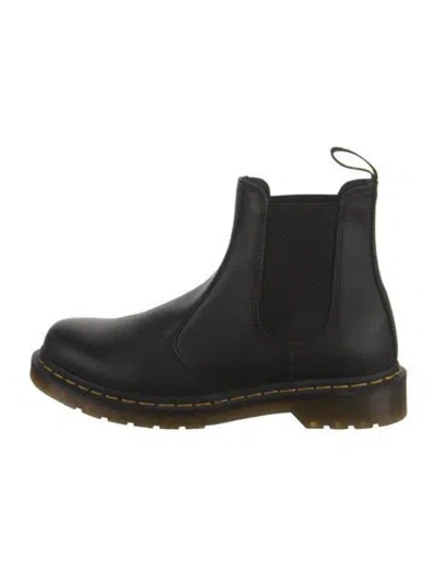 Pre-owned Dr. Martens Leather Chelsea Boots In Black