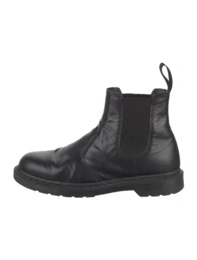 Pre-owned Dr. Martens Leather Chelsea Boots In Black