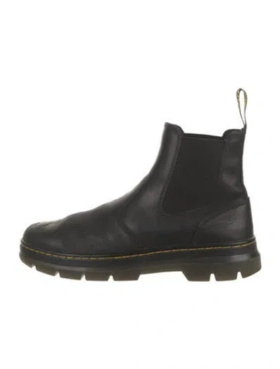 Pre-owned Dr. Martens Leather Chelsea Boots In Black