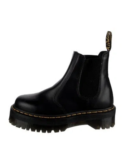Pre-owned Dr. Martens Leather Chelsea Boots In Black
