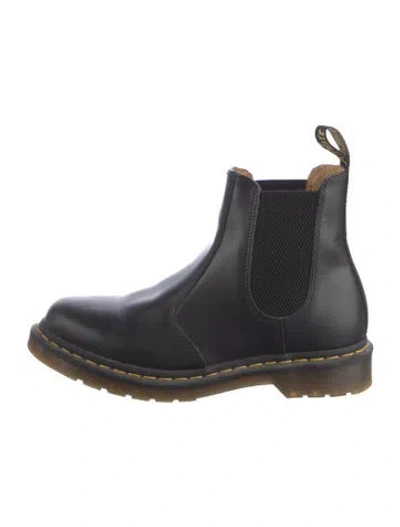 Pre-owned Dr. Martens Leather Chelsea Boots In Black