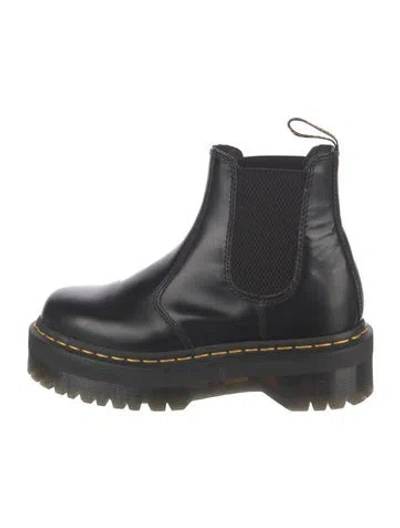 Pre-owned Dr. Martens Leather Chelsea Boots In Black