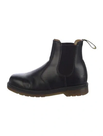 Pre-owned Dr. Martens Leather Chelsea Boots In Blue