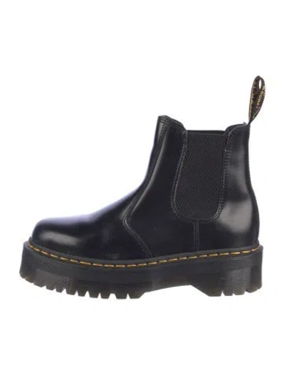 Pre-owned Dr. Martens Leather Chelsea Boots In Blue