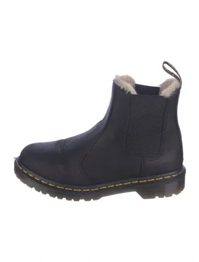 Pre-owned Dr. Martens Leather Chelsea Boots In Blue