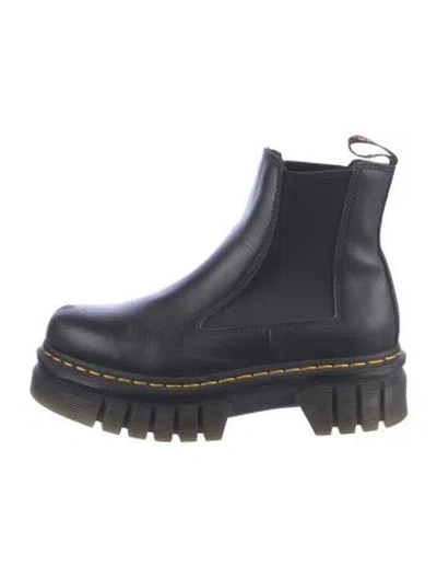 Pre-owned Dr. Martens Leather Chelsea Boots In Blue