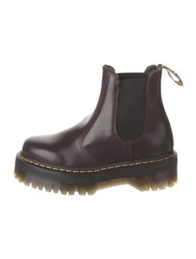 Pre-owned Dr. Martens Leather Chelsea Boots In Brown