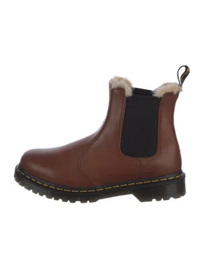 Pre-owned Dr. Martens Leather Chelsea Boots In Brown