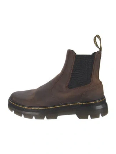Pre-owned Dr. Martens Leather Chelsea Boots In Brown