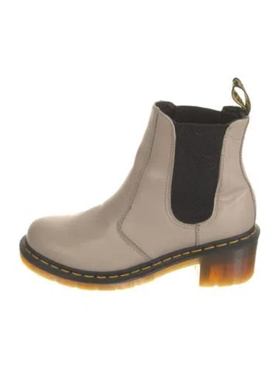 Pre-owned Dr. Martens Leather Chelsea Boots In Neutral