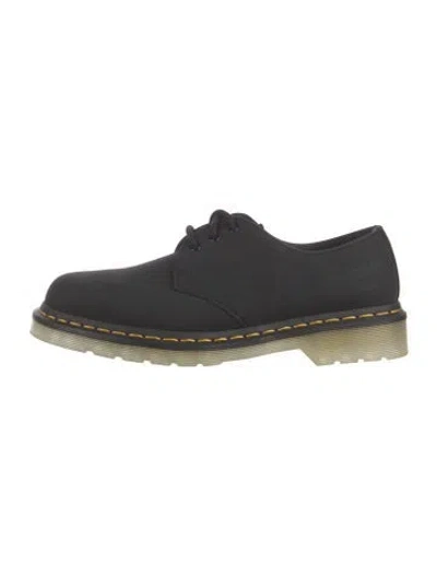 Pre-owned Dr. Martens Leather Colorblock Pattern Oxfords In Black