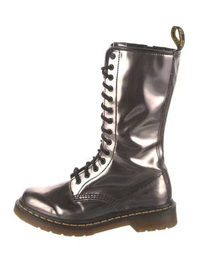 Pre-owned Dr. Martens Leather Combat Boots
