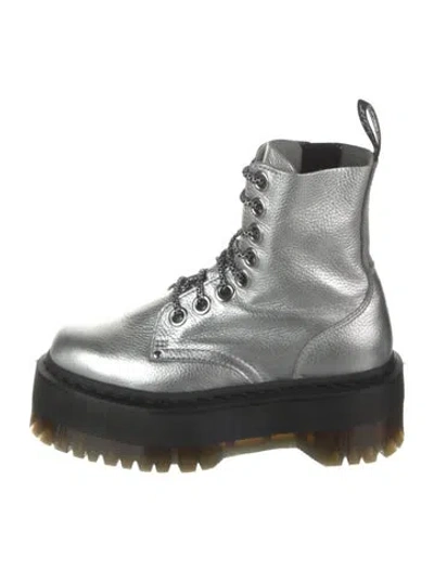 Pre-owned Dr. Martens Leather Combat Boots
