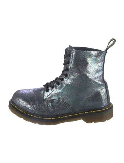Pre-owned Dr. Martens Leather Combat Boots