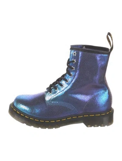 Pre-owned Dr. Martens Leather Combat Boots