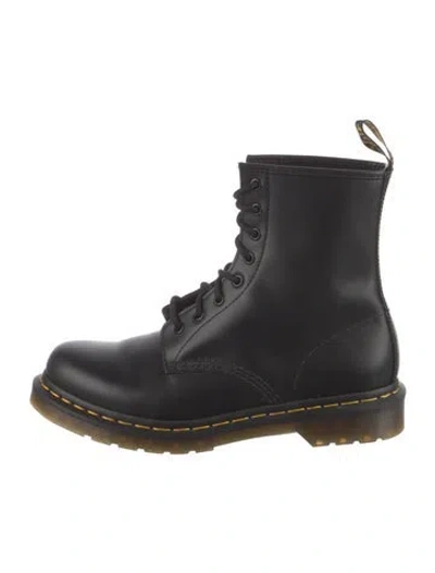 Pre-owned Dr. Martens Leather Combat Boots In Black