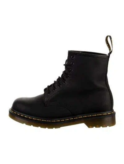 Pre-owned Dr. Martens Leather Combat Boots In Black