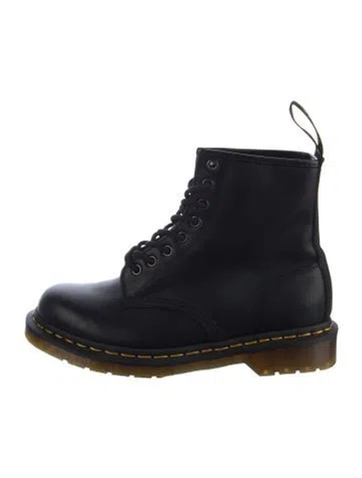 Pre-owned Dr. Martens Leather Combat Boots In Black