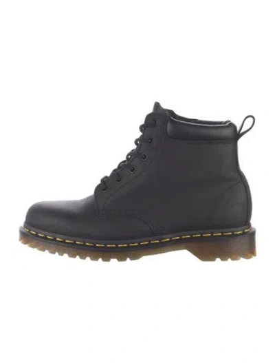 Pre-owned Dr. Martens Leather Combat Boots In Black
