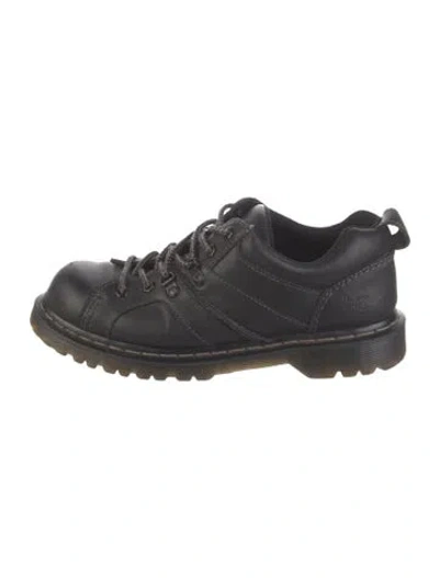 Pre-owned Dr. Martens Leather Combat Boots In Black