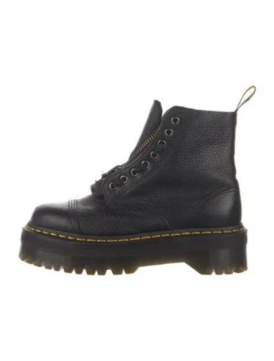 Pre-owned Dr. Martens Leather Combat Boots In Blue/green