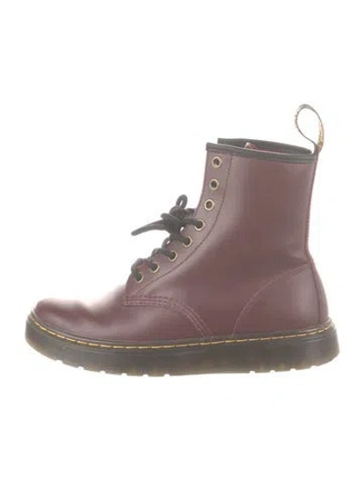 Pre-owned Dr. Martens Leather Combat Boots In Multi